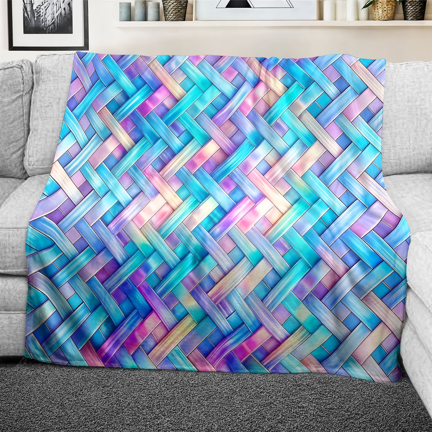 Prism Nebula Drift Light Weight Fleece Blanket