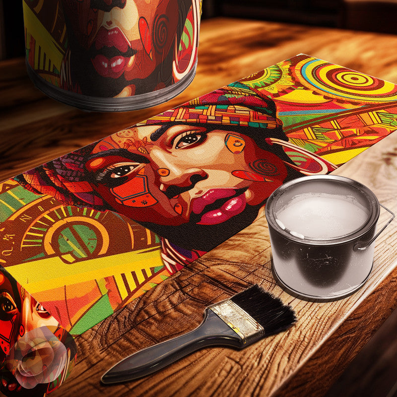 Prosperous Africa Decoupage Drum Cover