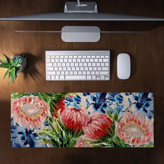 Protea Majesty Large Desk Pad by Juanette Menderoi