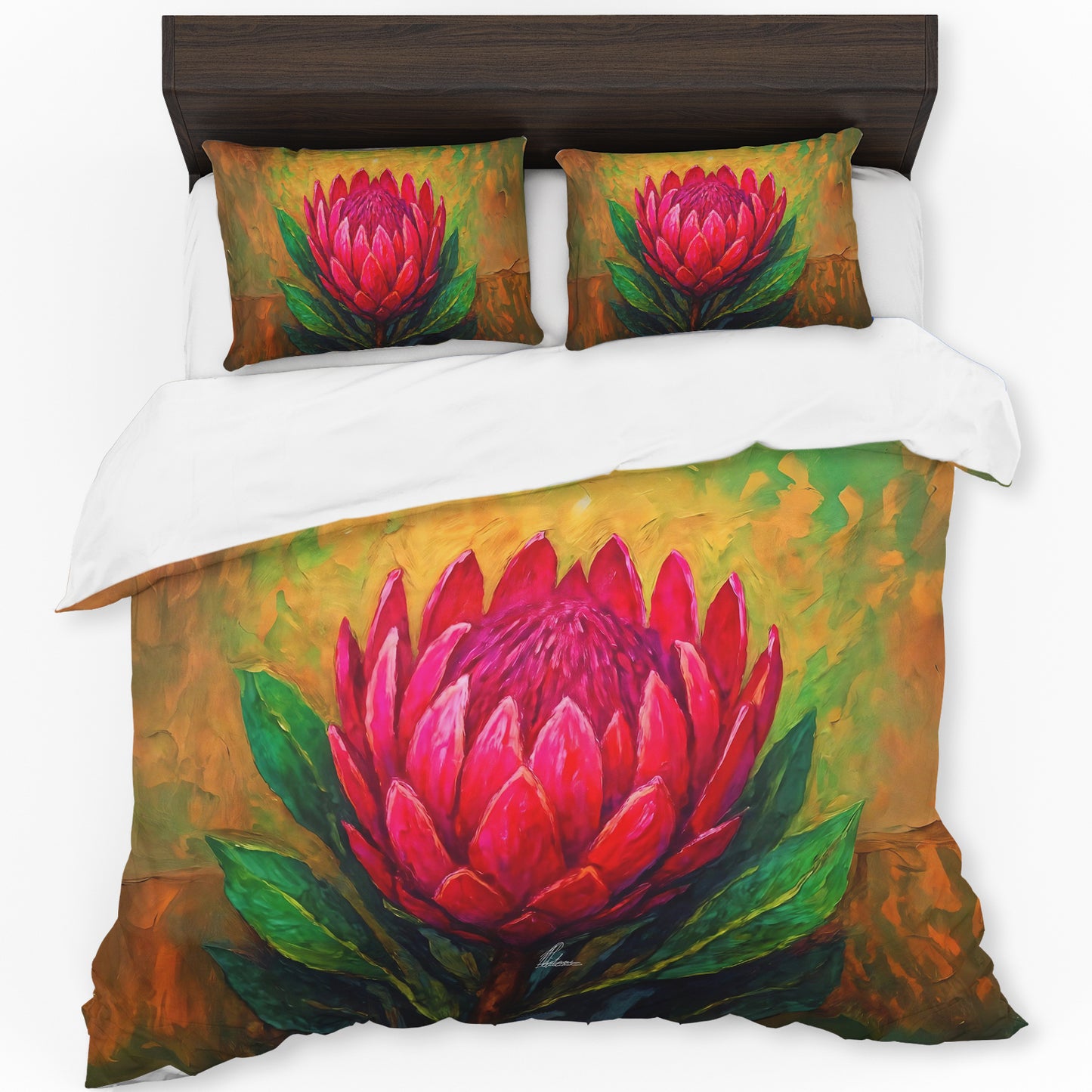 Protea Bloom Explosion Duvet Cover Set by Nathan Pieterse