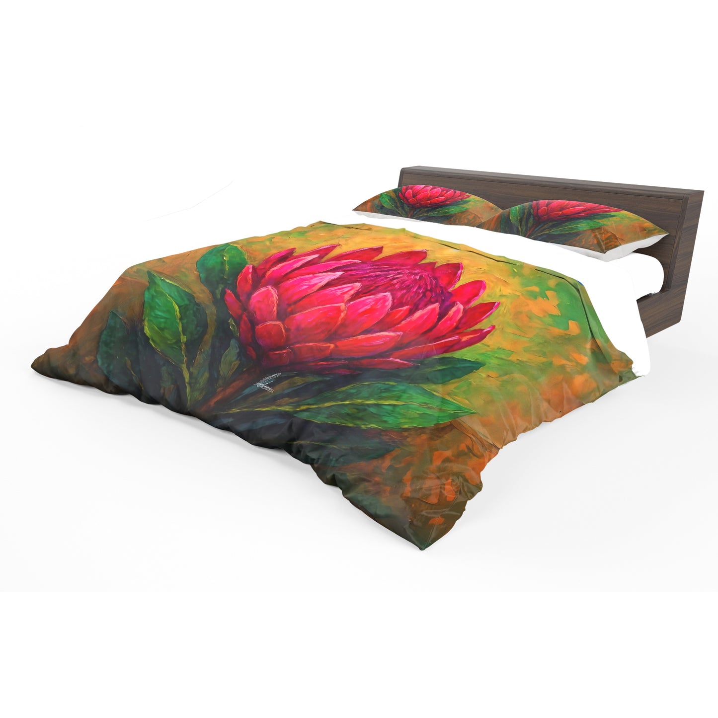 Protea Bloom Explosion Duvet Cover Set by Nathan Pieterse