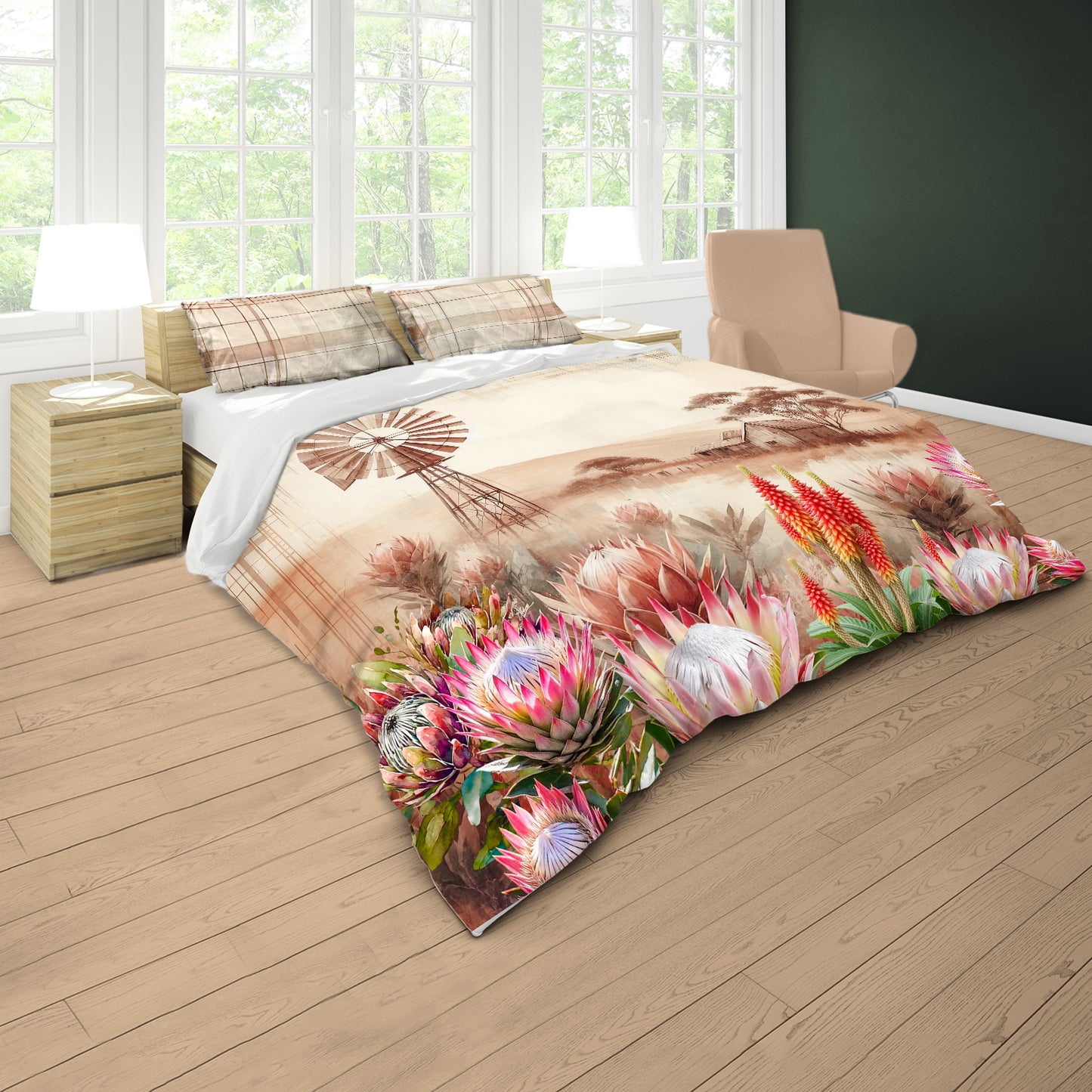 Protea Bush Duvet Cover Set
