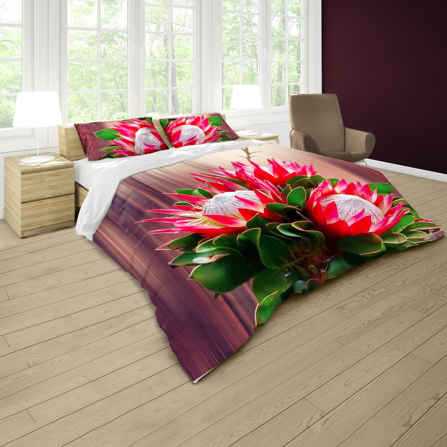 Protea Crown Duvet Cover Set