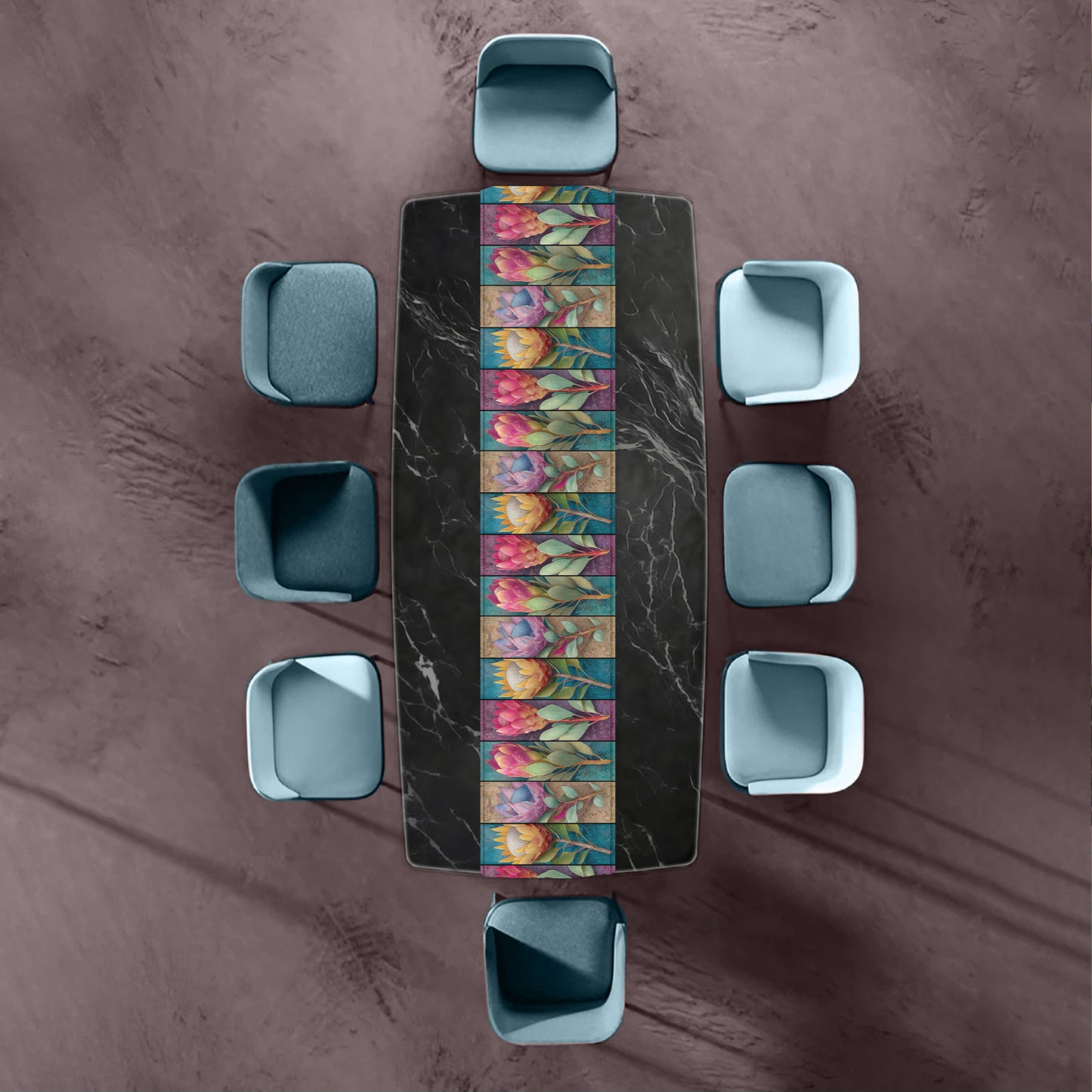 Protea Haze Table Runner by Wikus Schalkwyk