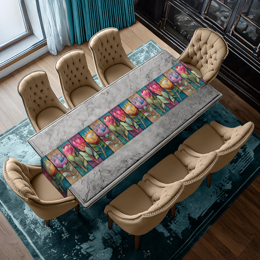 Protea Haze Table Runner by Wikus Schalkwyk