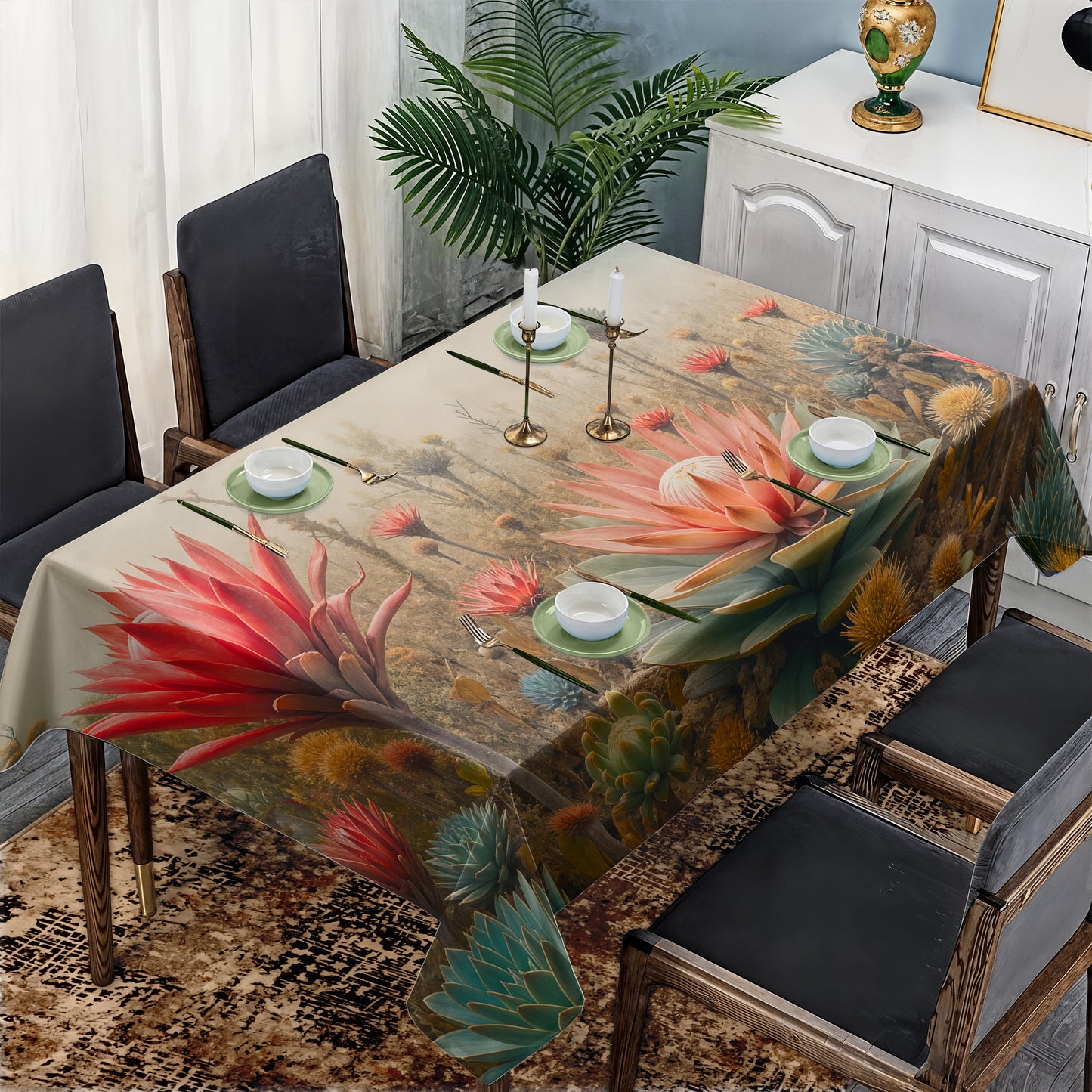 Protea Mirage Rectangle Tablecloth