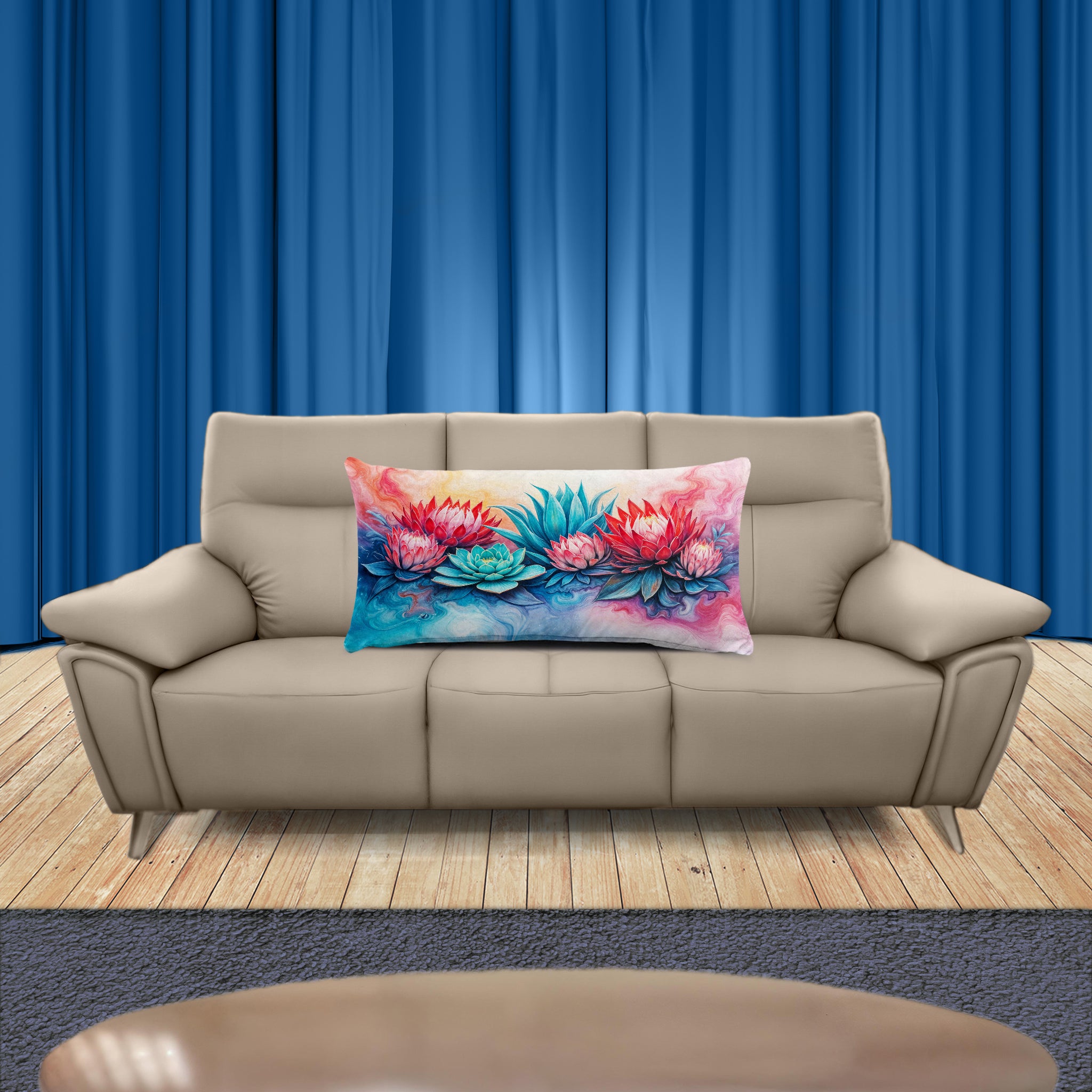 Protea Succulent Bloomwave King Luxury Scatter – Print with Passion Decor