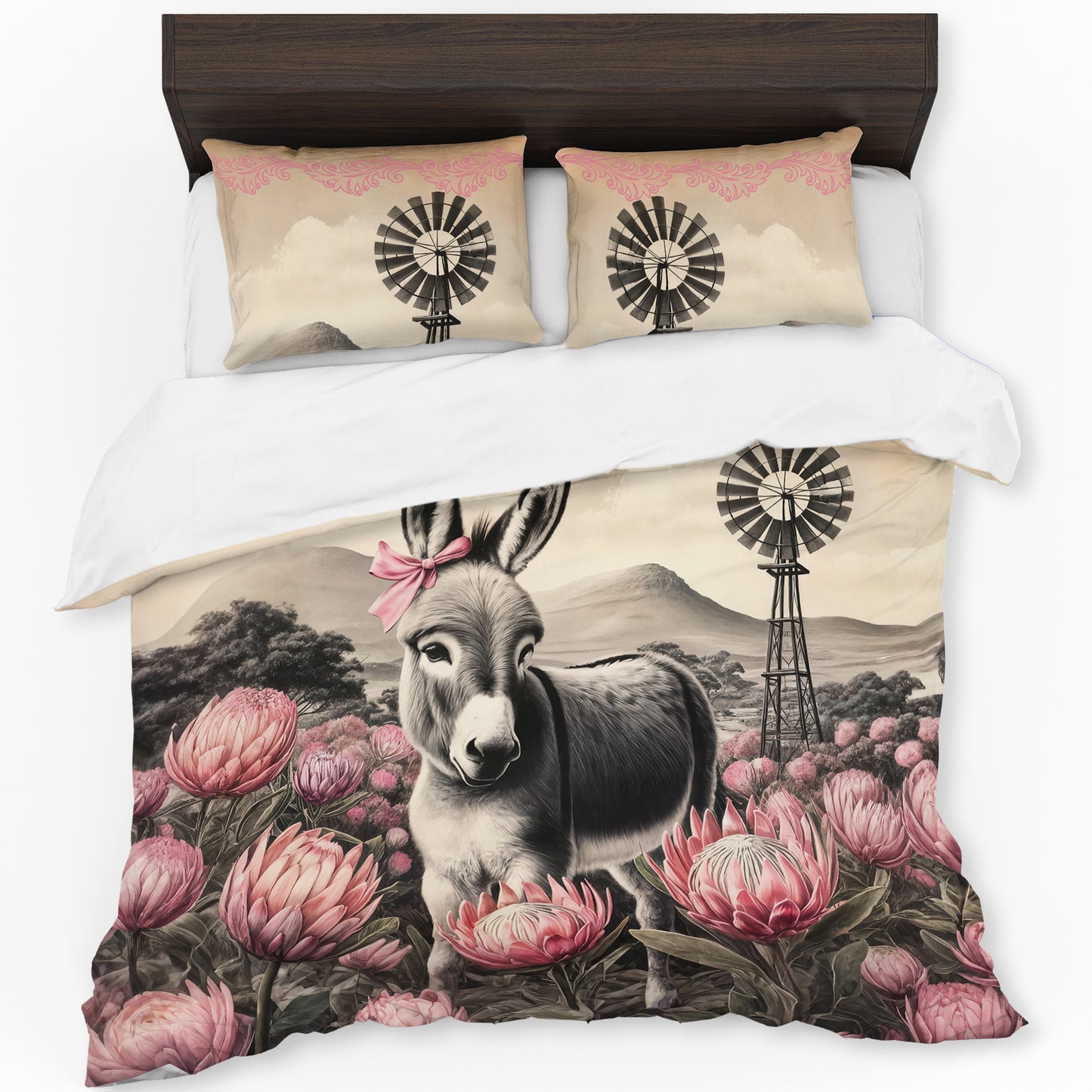 Protea & Donkey Duvet Cover Set
