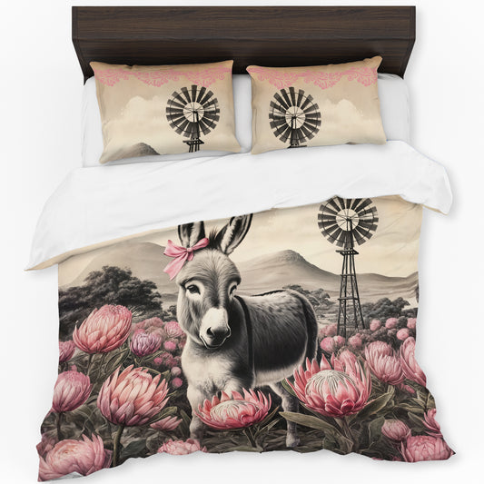 Protea & Donkey Duvet Cover Set