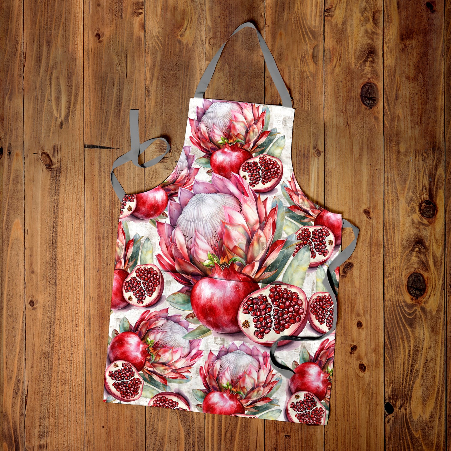 Protea & Pomegranate Apron by Mark van Vuuren