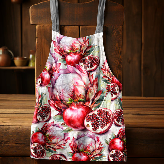 Protea & Pomegranate Apron by Mark van Vuuren