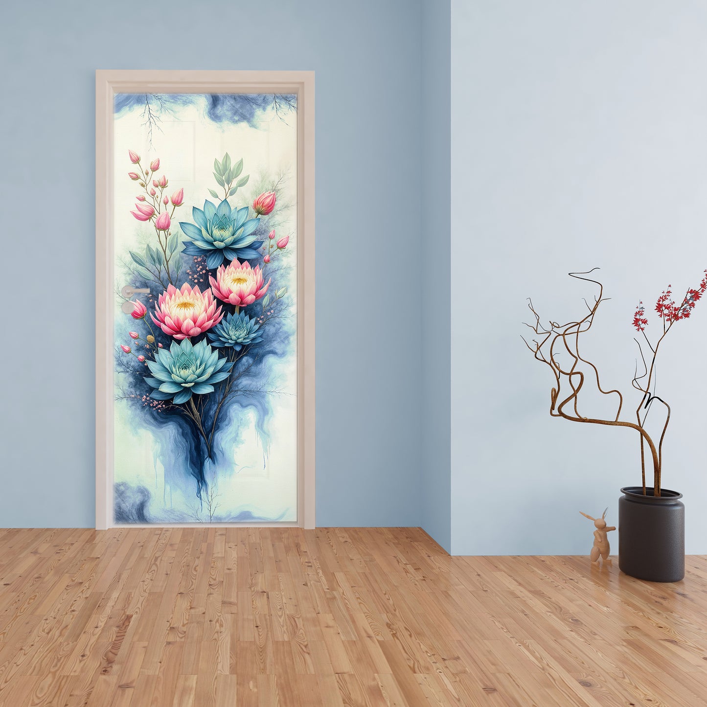 Protea & Succulent Essence Door Decoupage