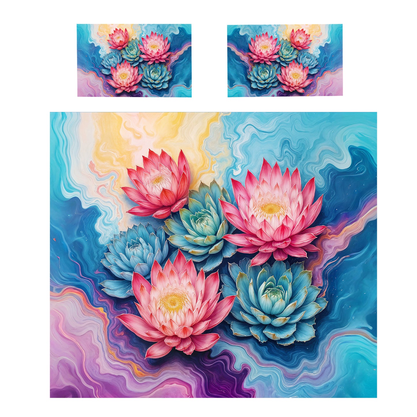 Protea & Succulent Petalwave Duvet Cover Set