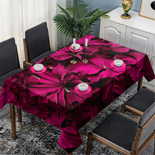 Proud Fuchsia Rectangle Tablecloth