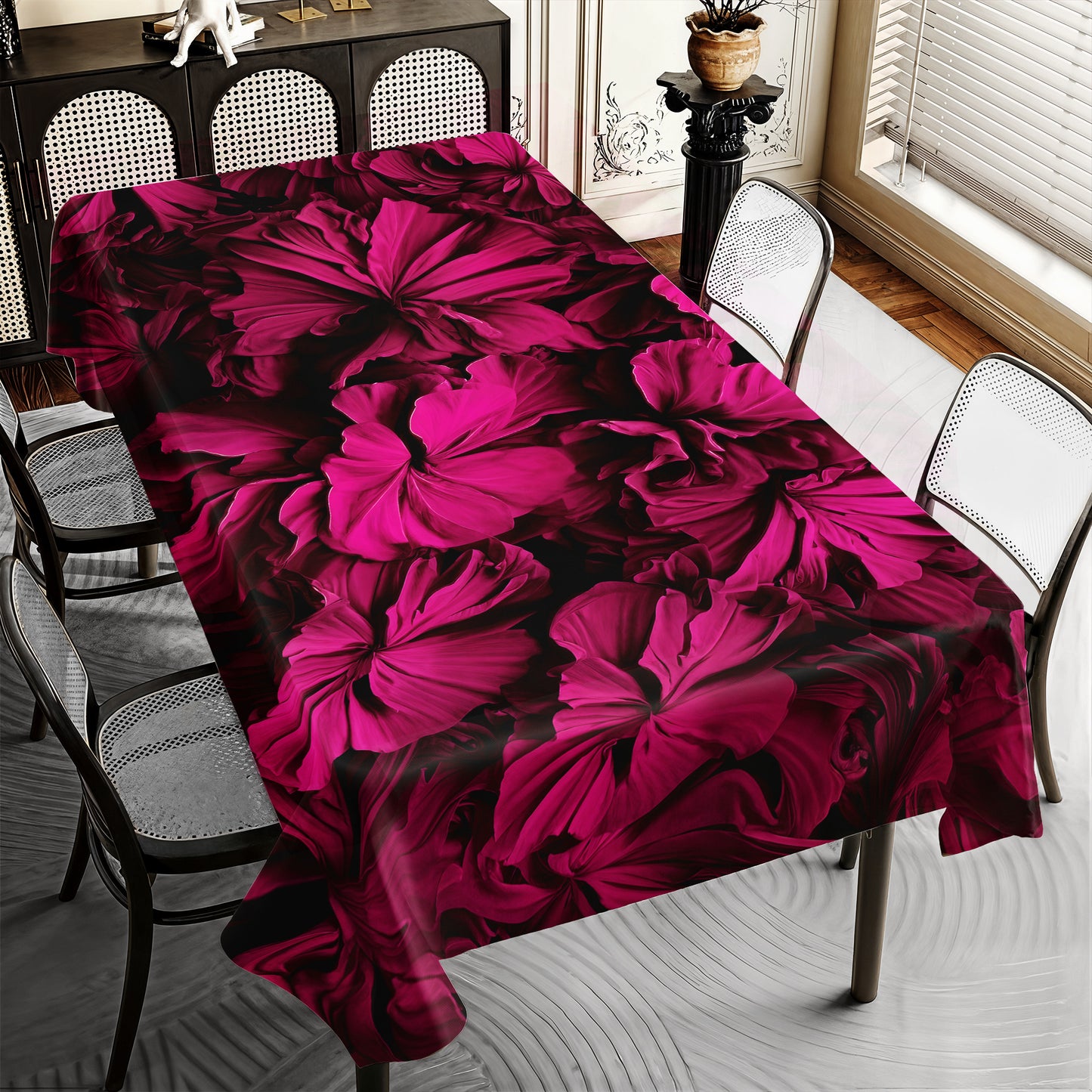 Proud Fuchsia Rectangle Tablecloth