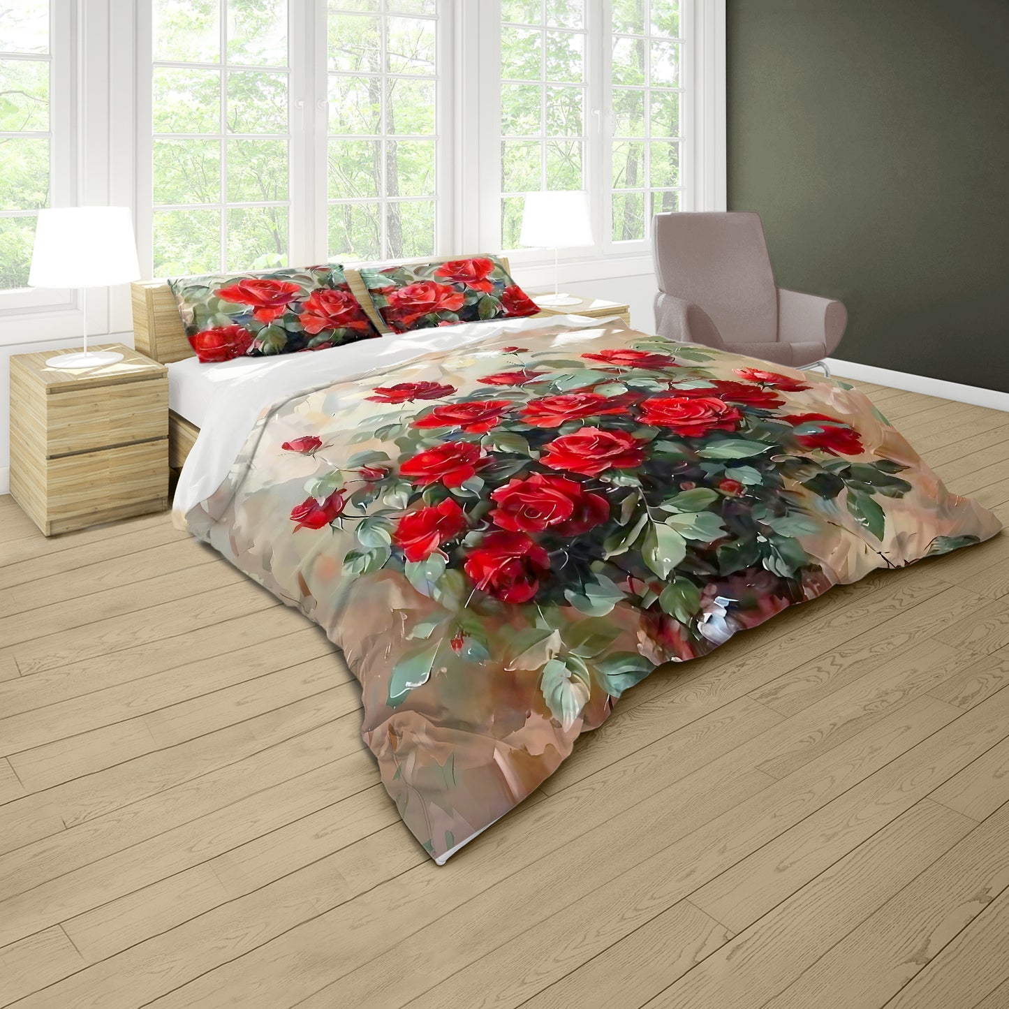 Proudly Red Duvet Cover Set