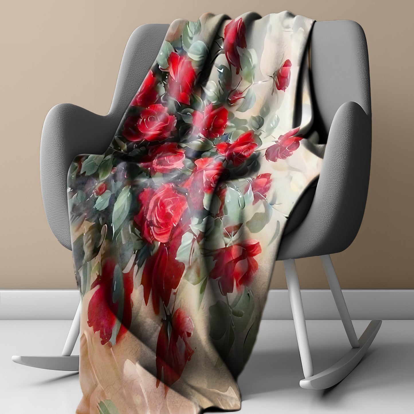 Proudly Red Light Weight Fleece Blanket