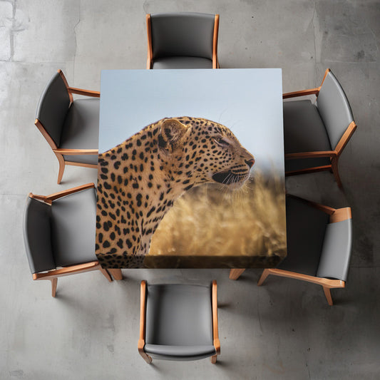 Prowling the Savannah Square Tablecloth By Annette Heymans