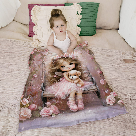 Puppy Love Toddler Fleece Blanket