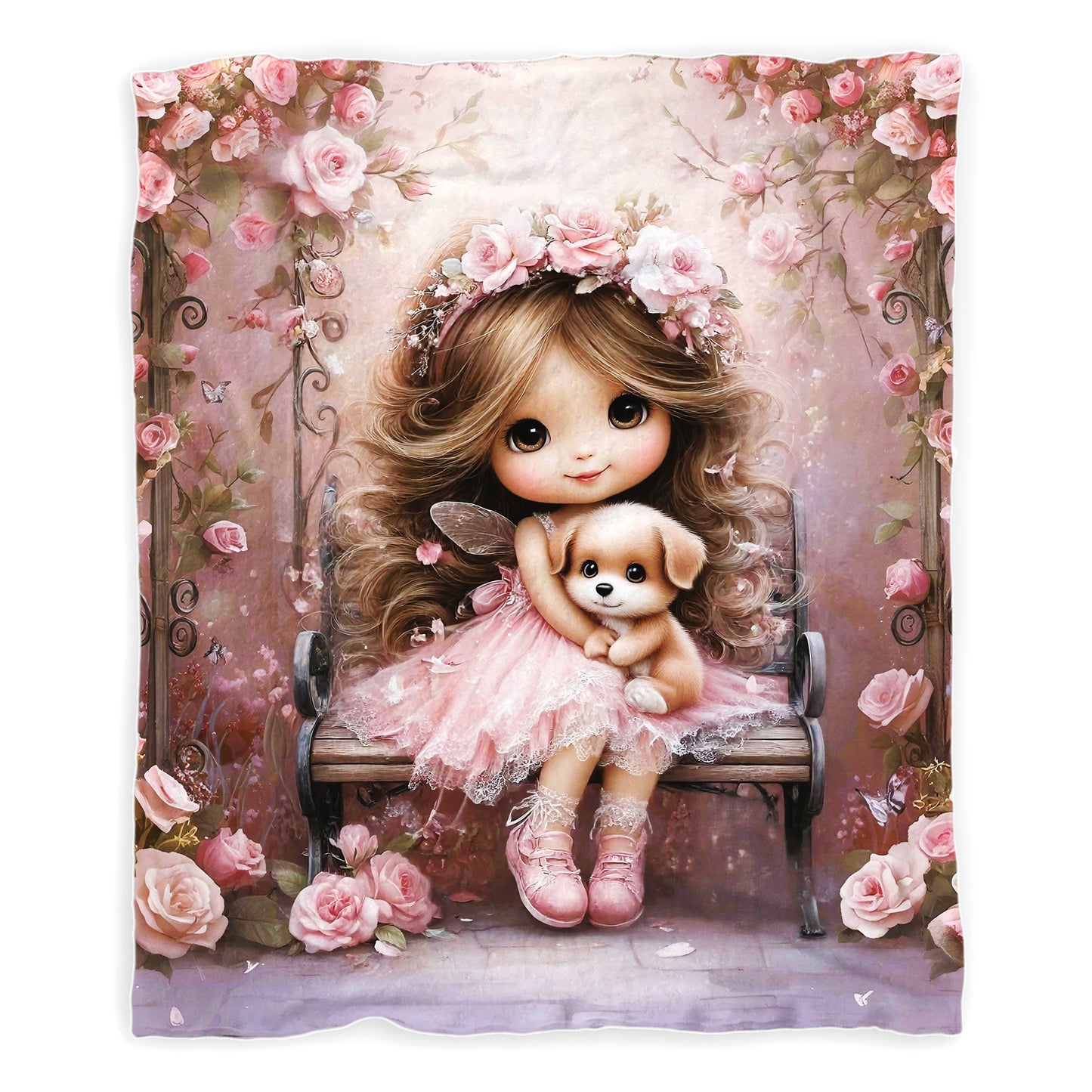 Puppy Love Toddler Fleece Blanket
