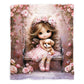 Puppy Love Toddler Fleece Blanket