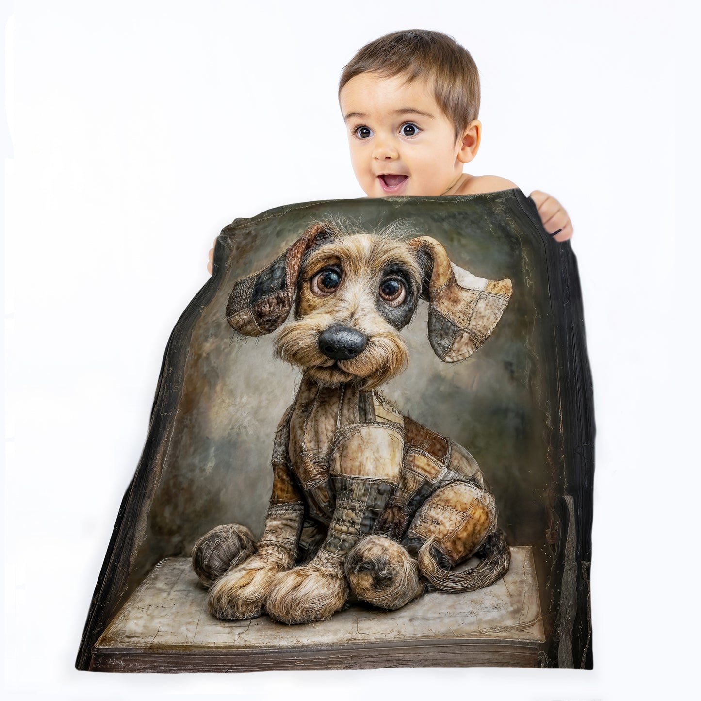 Puppy Toy Toddler Fleece Blanket