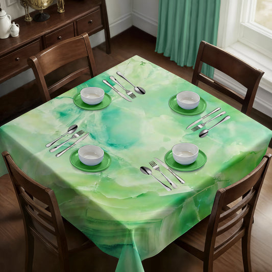 Pure Green Square Tablecloth