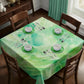 Pure Green Square Tablecloth