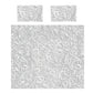 Pure White Petal Flow Duvet Cover Set