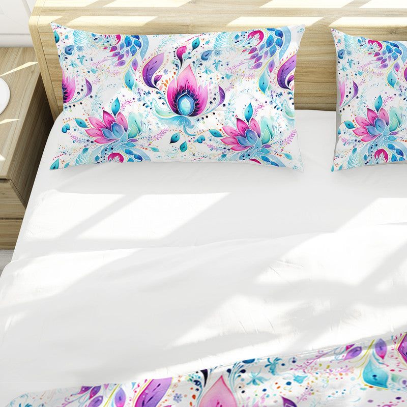 Purple And Blue Duvet Cover Set