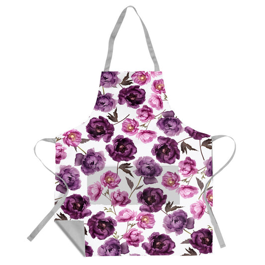 Purple Blossoms Apron   By Mark Van Vuuren