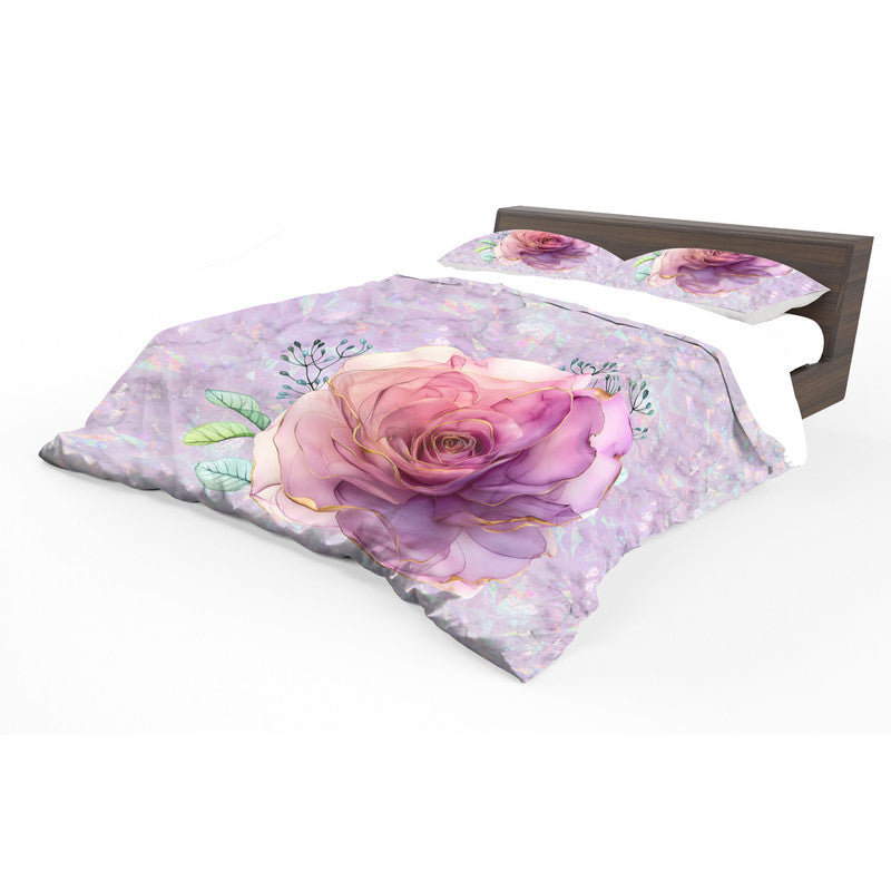 Purple Crystal Duvet Cover Set