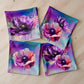 Purple Poppy Set Luxury Scatter Covers Set of 4