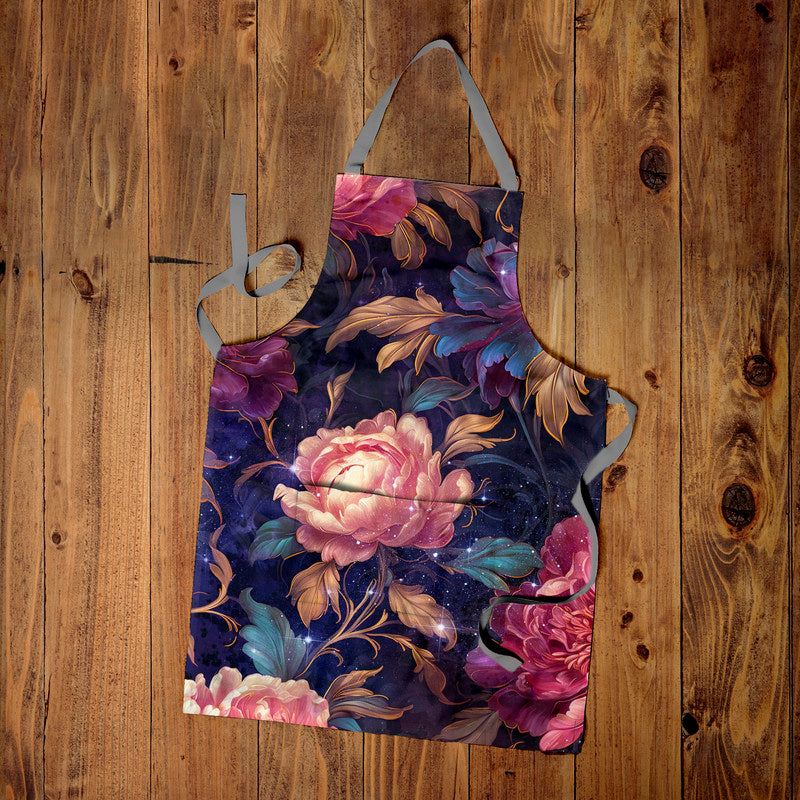 Purple Rose Lace Apron