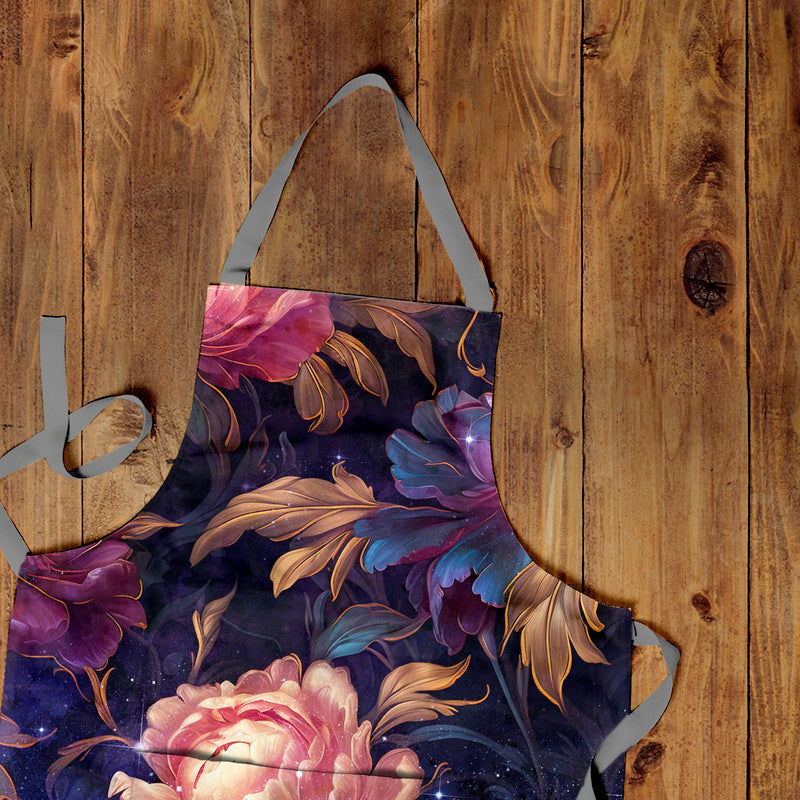 Purple Rose Lace Apron