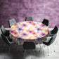 Purple Touch Round Tablecloth