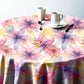 Purple Touch Round Tablecloth