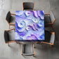 Purple Wave Square Tablecloth