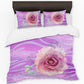 Purple Waves Duvet Cover Set