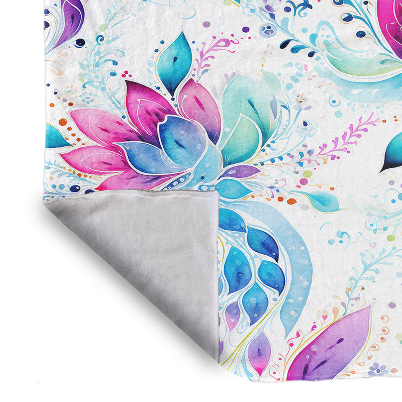 Purple Wings Light Bed Throw