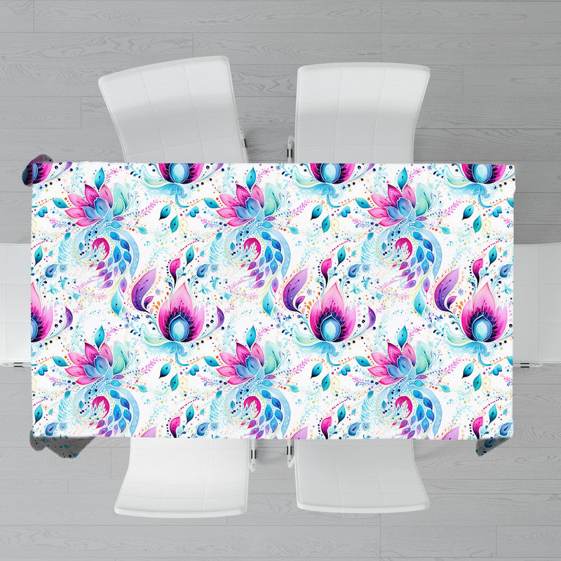 Purple Wings Rectangle Tablecloth