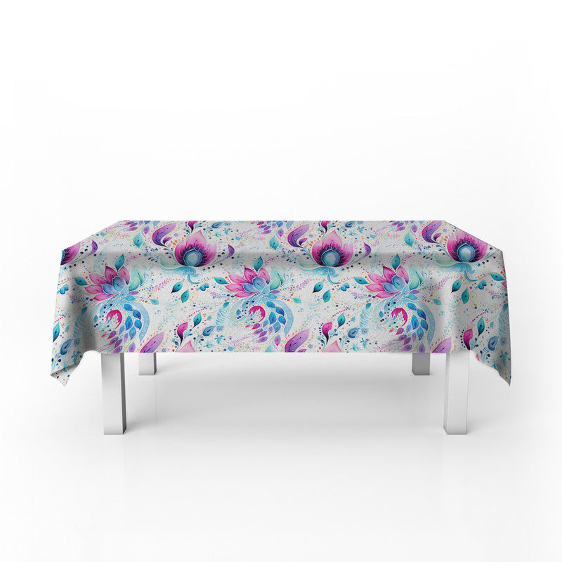 Purple Wings Rectangle Tablecloth