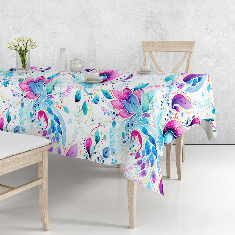 Purple Wings Rectangle Tablecloth