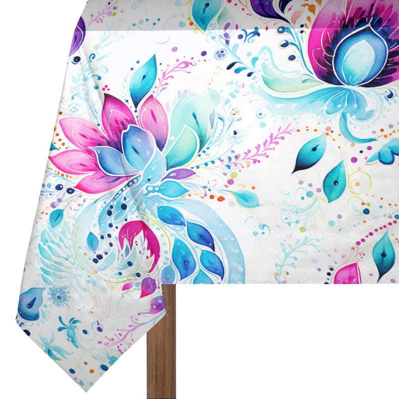 Purple Wings Rectangle Tablecloth