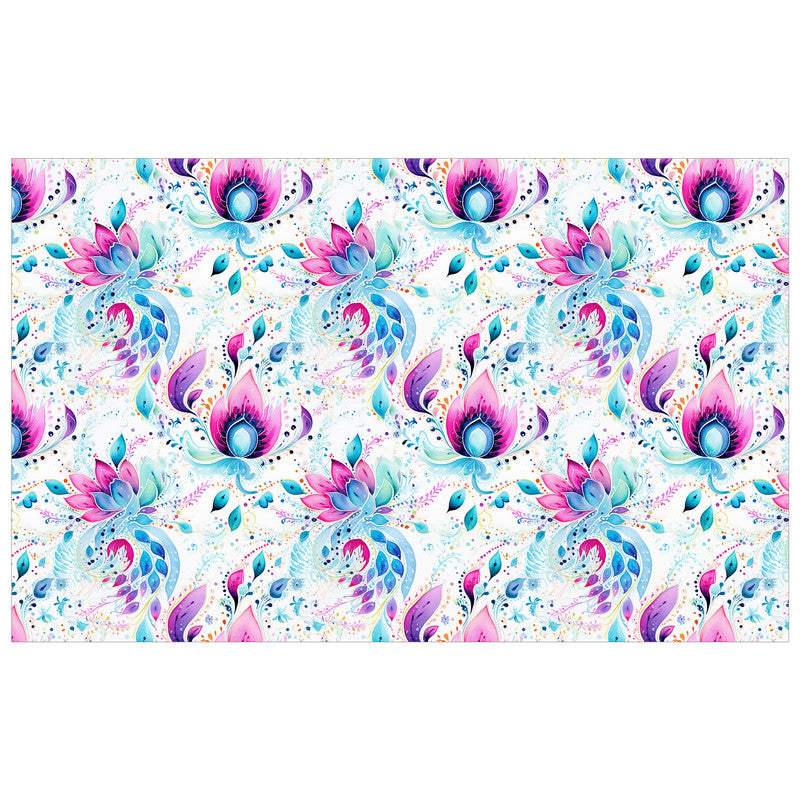 Purple Wings Rectangle Tablecloth