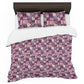 Purple Blossom Blocks Duvet Cover Set