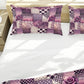 Purple Blossom Blocks Duvet Cover Set