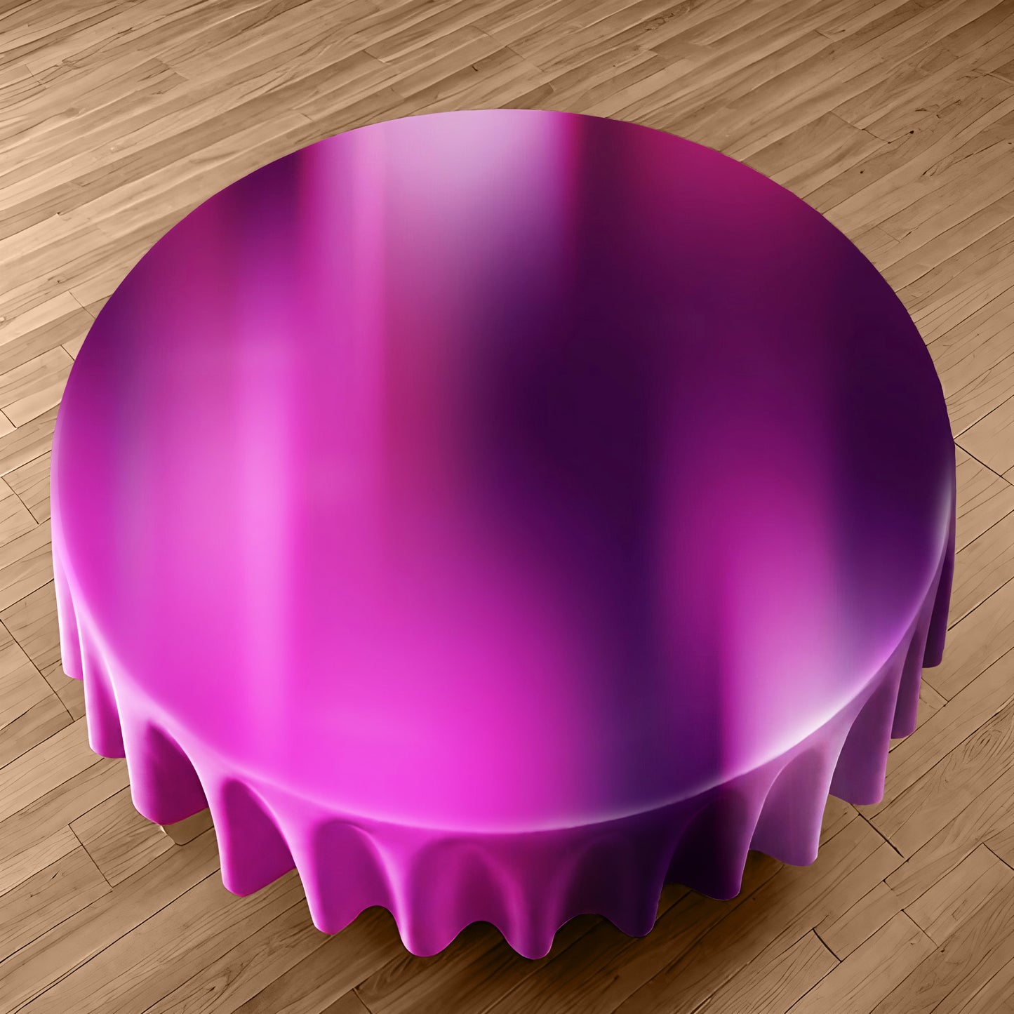 Purple Blur Round Tablecloth