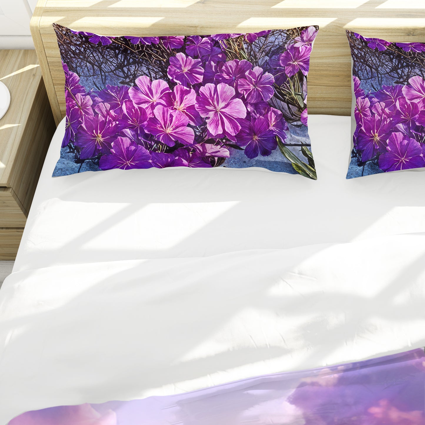 Purple Coastline Duvet Cover Set
