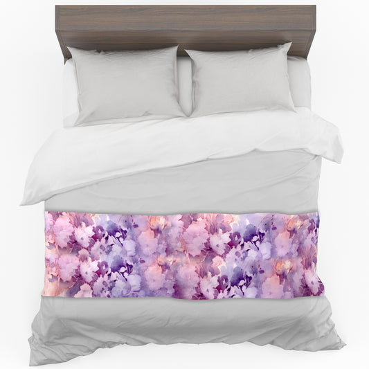 Purple Delight Bed Runner and Optional Pillowcases